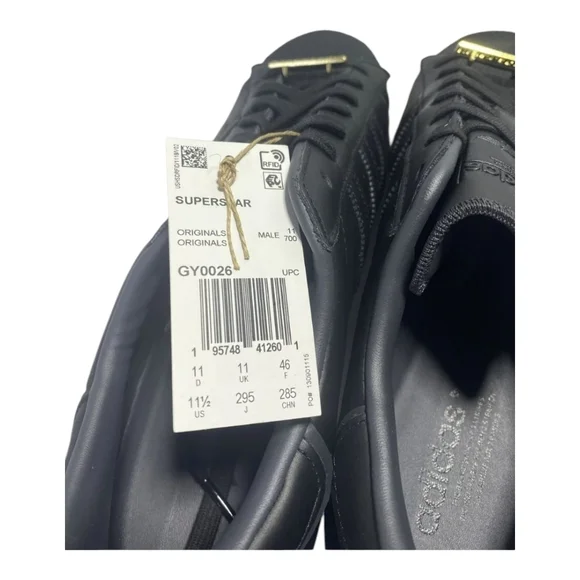 Adidas Originals Superstar Black Carbon Mens Sneakers GY0026 Size 11.5 - Picture 6 of 6